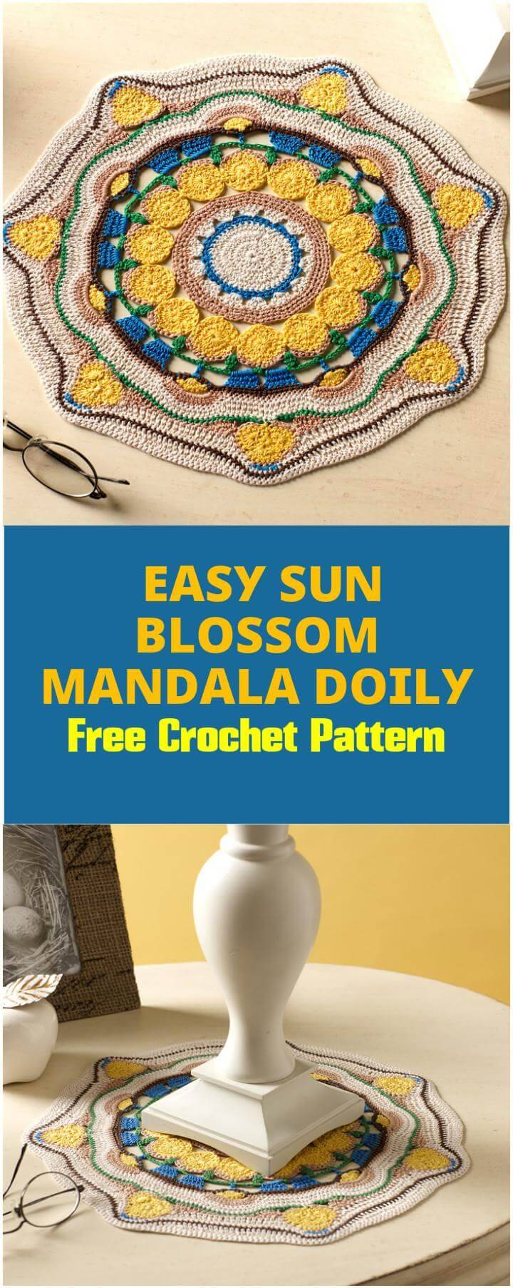 easy crochet sun blossom mandala